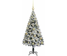 Dirbtinė Kalėdų eglutė Balta 120 cm PVC ir Plienas ir Plastikas