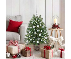 Dirbtinė Kalėdų eglutė su 150 LED s stovu Žalia 95 cm PE ir PVC