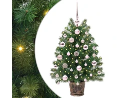 Dirbtinė Kalėdų eglutė su 150 LED s stovu Žalia 75 cm PE ir PVC
