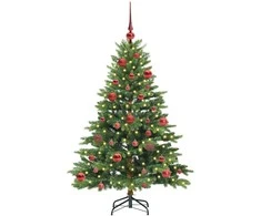 Dirbtinė Kalėdų eglutė su 150 LED Žalia 150 cm PE ir PVC