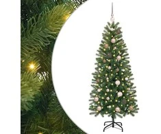 Dirbtinė Kalėdų eglutė su 150 LED Žalia 150 cm PE ir PVC