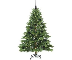 Dirbtinė Kalėdų eglutė su 150 LED Žalia 150 cm PE ir PVC