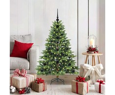 Dirbtinė Kalėdų eglutė su 150 LED Žalia 120 cm PE ir PVC