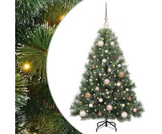 Dirbtinė Kalėdų eglutė su 150 LED Žalia 120 cm PE ir PVC