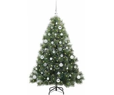 Dirbtinė Kalėdų eglutė su 150 LED Žalia 150 cm PE ir PVC