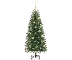 Dirbtinė Kalėdų eglutė su 150 LED Žalia 120 cm PE ir PVC