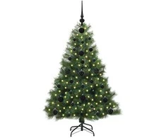 Dirbtinė Kalėdų eglutė su 150 LED Žalia 120 cm PE ir PVC