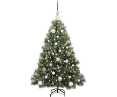 Dirbtinė Kalėdų eglutė su 150 LED Žalia 120 cm PE ir PVC