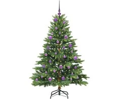 Dirbtinė Kalėdų eglutė su 150 LED Žalia 150 cm PE ir PVC