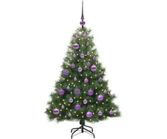 Dirbtinė Kalėdų eglutė su 150 LED Žalia 120 cm PE ir PVC
