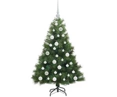 Dirbtinė Kalėdų eglutė su 150 LED Žalia 120 cm PE ir PVC