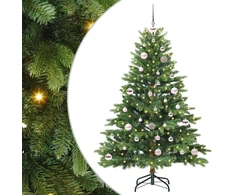 Dirbtinė Kalėdų eglutė su 150 LED Žalia 150 cm PE ir PVC