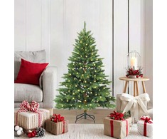 Dirbtinė Kalėdų eglutė su 150 LED Žalia 120 cm PE ir PVC