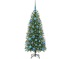 Dirbtinė Kalėdų eglutė su 150 LED Žalia 120 cm PE ir PVC