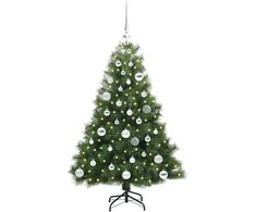 Dirbtinė Kalėdų eglutė su 150 LED Žalia 120 cm PE ir PVC