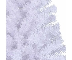 Dirbtinė Kalėdų eglutė su 300 LED Balta 210 cm PVC ir Plienas