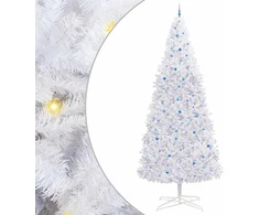 Dirbtinė Kalėdų eglutė su 300 LED Balta 400 cm PVC ir Plienas
