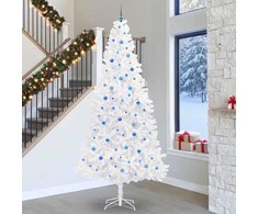 Dirbtinė Kalėdų eglutė su 300 LED Balta 300 cm PVC ir Plienas
