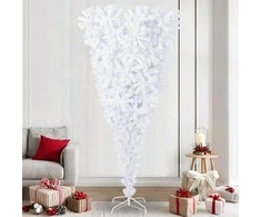 Dirbtinė Kalėdų eglutė su 300 LED Balta 240 cm PVC ir plienas