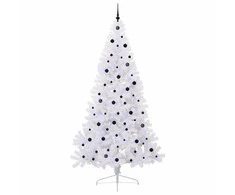 Dirbtinė Kalėdų eglutė Balta 240 cm PVC ir Plienas