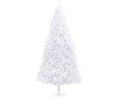 Dirbtinė Kalėdų eglutė su 300 LED Balta 300 cm PVC ir Plienas