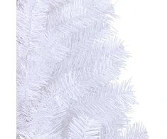 Dirbtinė Kalėdų eglutė su 300 LED Balta 180 cm PVC ir Plienas