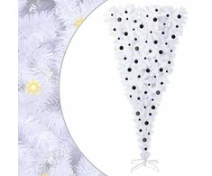 Dirbtinė Kalėdų eglutė su 300 LED Balta 240 cm PVC ir plienas