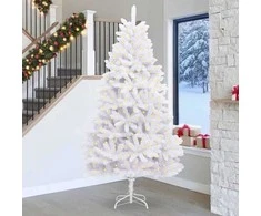 Dirbtinė Kalėdų eglutė su 300 LED Balta 270 cm PVC ir metalas