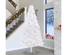 Dirbtinė Kalėdų eglutė su 300 LED Balta 300 cm PVC ir Plienas