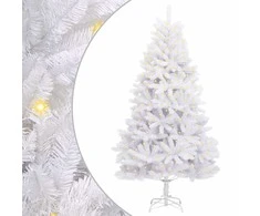 Dirbtinė Kalėdų eglutė su 300 LED Balta 300 cm PVC ir metalas