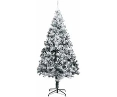 Dirbtinė Kalėdų eglutė Balta 240 cm PVC ir Plienas ir Plastikas