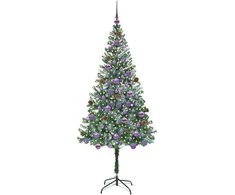 Dirbtinė Kalėdų eglutė su 300 LED Žalia 180 cm PVC ir plienas