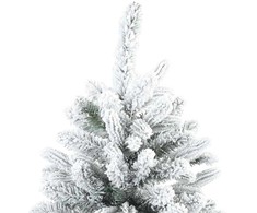 Dirbtinė Kalėdų eglutė su 300 LED Balta 210 cm PE ir PVC