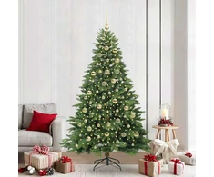 Dirbtinė Kalėdų eglutė su 300 LED Žalia 210 cm PE ir PVC