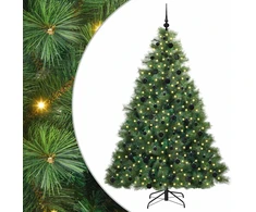 Dirbtinė Kalėdų eglutė su 300 LED Žalia 210 cm PE ir PVC