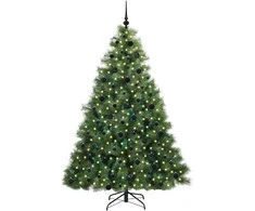 Dirbtinė Kalėdų eglutė su 300 LED Žalia 210 cm PE ir PVC