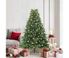 Dirbtinė Kalėdų eglutė su 300 LED Žalia 180 cm PE ir PVC
