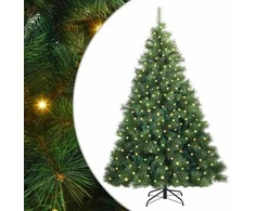 Dirbtinė Kalėdų eglutė su 300 LED Žalia 210 cm PE ir PVC
