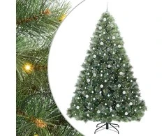 Dirbtinė Kalėdų eglutė su 300 LED Žalia 240 cm PE ir PVC