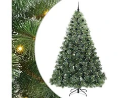 Dirbtinė Kalėdų eglutė su 300 LED Žalia 240 cm PE ir PVC