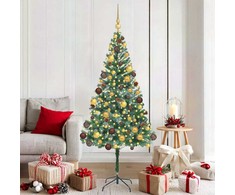 Dirbtinė Kalėdų eglutė su 300 LED Žalia 180 cm PVC ir plienas