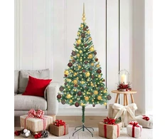 Dirbtinė Kalėdų eglutė su 300 LED Žalia 180 cm PVC ir plienas