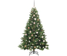 Dirbtinė Kalėdų eglutė su 300 LED Žalia 180 cm PE ir PVC