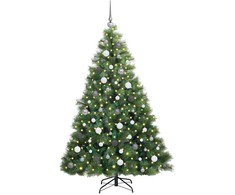 Dirbtinė Kalėdų eglutė su 300 LED Žalia 180 cm PE ir PVC