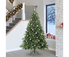 Dirbtinė Kalėdų eglutė su 300 LED Žalia 240 cm PE ir PVC