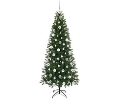 Dirbtinė Kalėdų eglutė su 300 LED Žalia 180 cm PE ir PVC