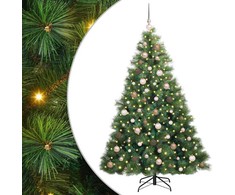 Dirbtinė Kalėdų eglutė su 300 LED Žalia 180 cm PE ir PVC