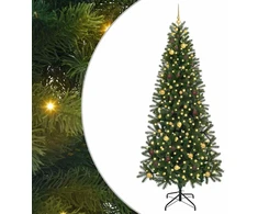 Dirbtinė Kalėdų eglutė su 300 LED Žalia 240 cm PE ir PVC
