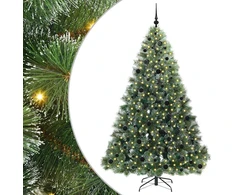 Dirbtinė Kalėdų eglutė su 300 LED Žalia 210 cm PE ir PVC