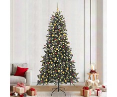 Dirbtinė Kalėdų eglutė su 300 LED Žalia 129.5 x 129.5 x 240 cm